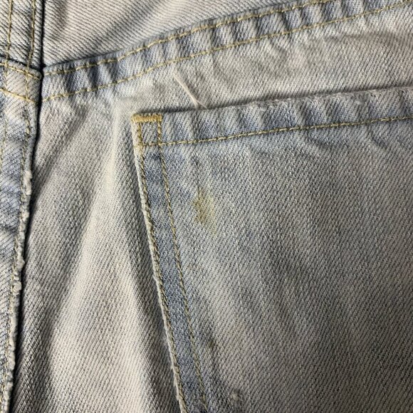 We The Free Light Wash Distressed Denim Shorts Raw Hem Frayed Cutoff 27 - Picture 4 of 6